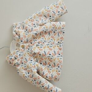 Catherine Malandrino Floral Kids Jacket - White, Orange, Blue